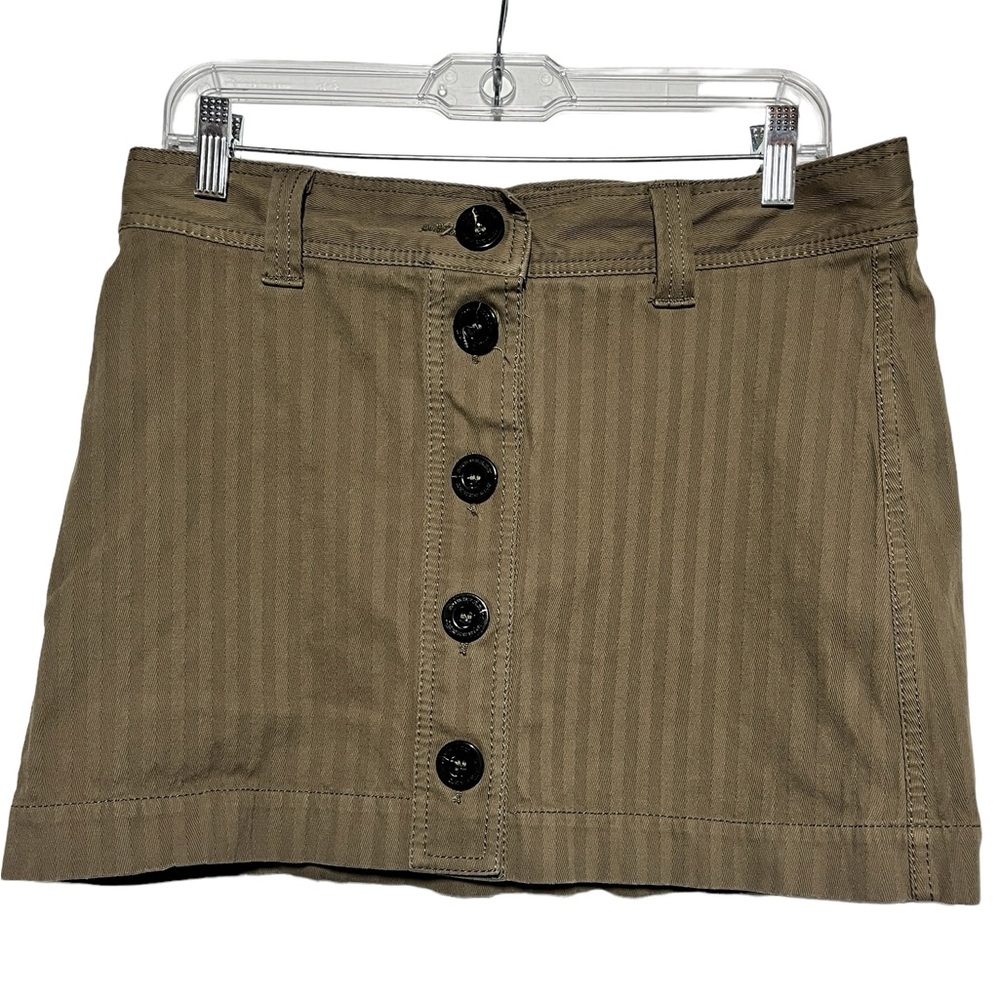 Burberry London button mini skirt size 8